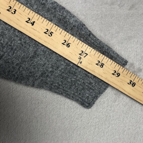 MICHAEL BASTIAN Cotton Linen Wool Blend Hoodie Men's S (40") Gray Sweater L/S - Picture 10 of 11